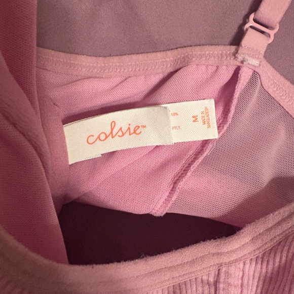 Colsie Light Pink Ribbed Top - Picture 3 of 3